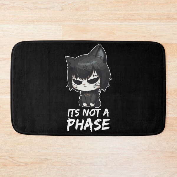 Item preview, Its Not a Phase Emo Cat Goth Black Kitten designed and sold by Peculiarts.