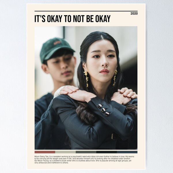 Artikel-Vorschau von Es ist in Ordnung, nicht in Ordnung zu sein, minimalistisches Kdrama (2020), designt und verkauft von PinkandP.