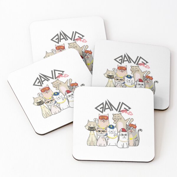 Item preview, gang gang cats, gang gang cat hiphop, swag cats designed and sold by GreyStanzione1.
