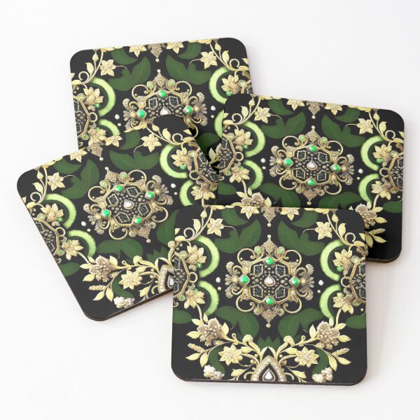 Item preview, Green & Black Jeweled Baroque designed and sold by DesignsByPrnces.