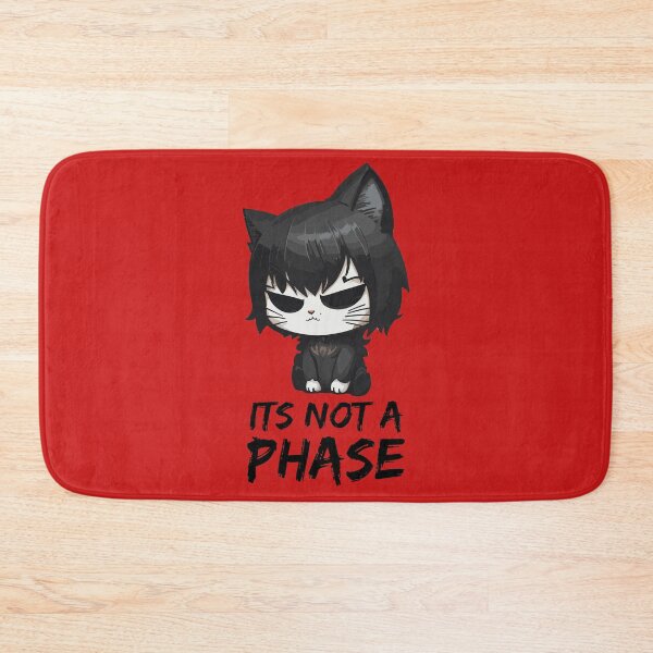 Item preview, Its Not a Phase Emo Cat Goth Black Kitten designed and sold by Peculiarts.