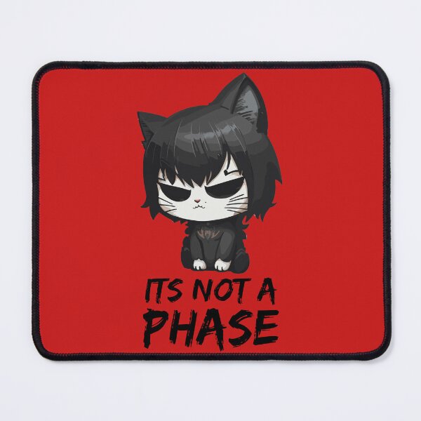 Item preview, Its Not a Phase Emo Cat Goth Black Kitten designed and sold by Peculiarts.