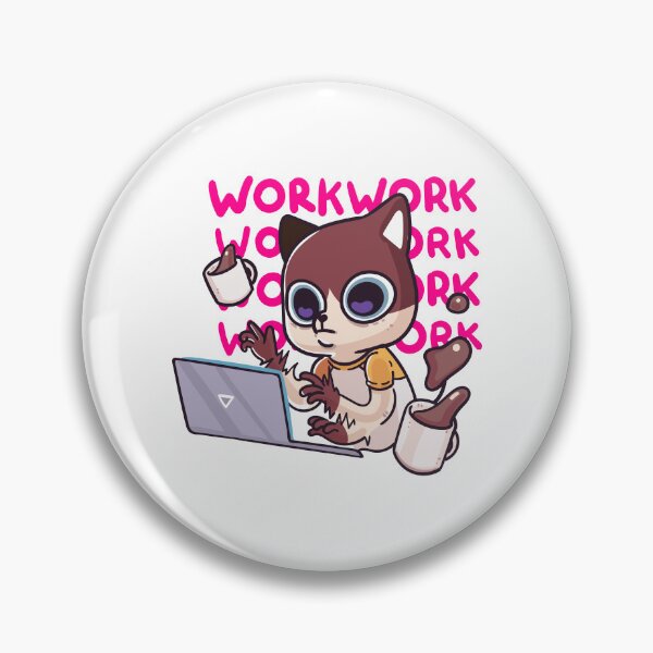 Item preview, cat character busy working, cat cartoon busy working, busy cat cartoon in work designed and sold by GreyStanzione1.