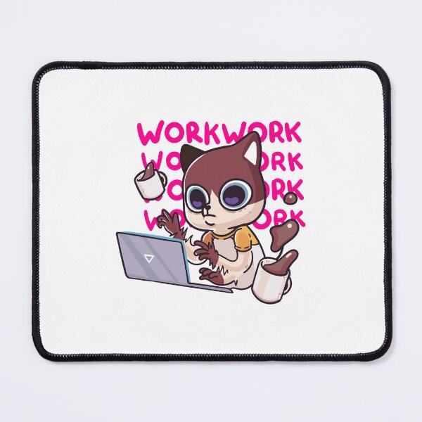 Item preview, cat character busy working, cat cartoon busy working, busy cat cartoon in work designed and sold by GreyStanzione1.