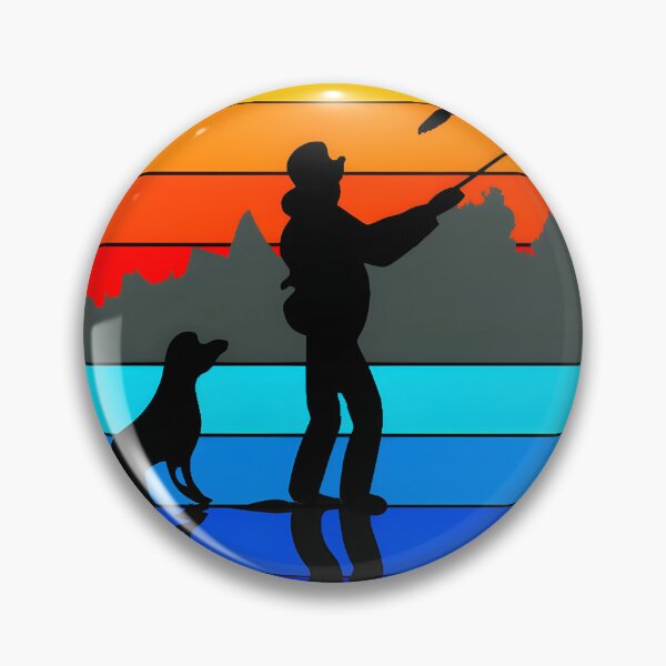 Item preview, Happiness fishing and my friend , Fishing with my dog designed and sold by ratchawoot.