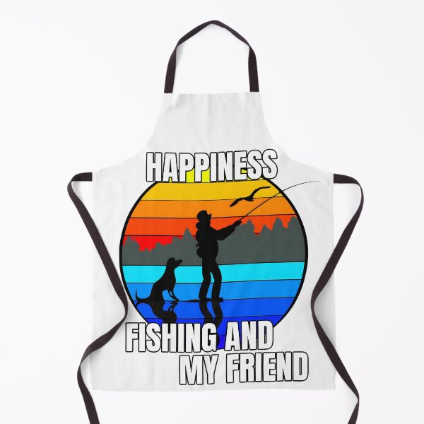 Item preview, Happiness fishing and my friend , Fishing with my dog designed and sold by ratchawoot.