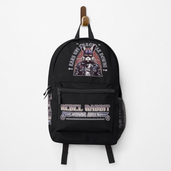 Item preview, Ears Up Throttle Down Rebel Rabbit Hare Raising Adventure Biker Bunny designed and sold by CRHPOD20.