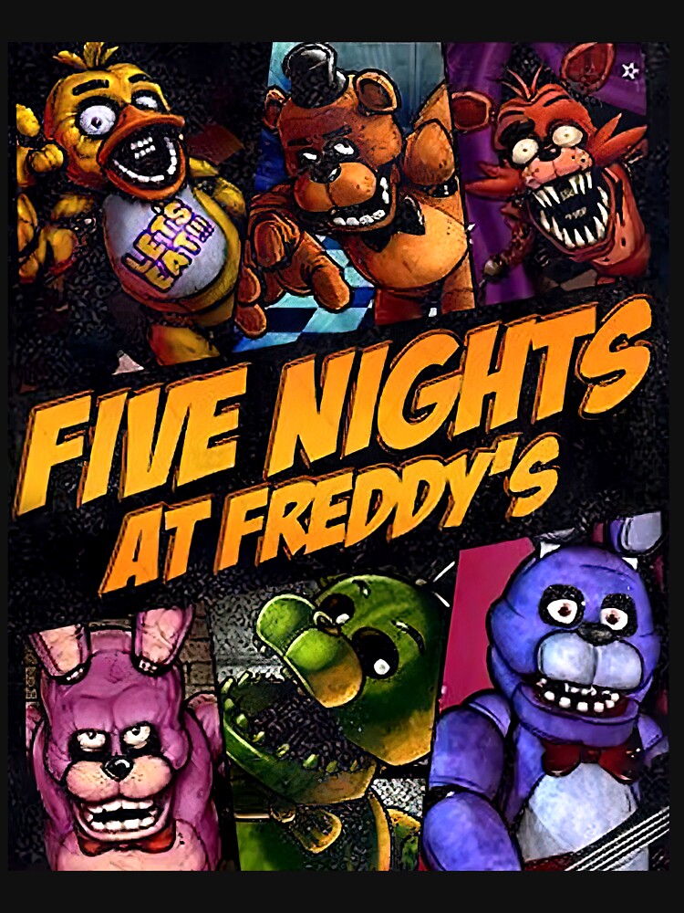 Five Nights At Freddys T-Shirt Vintage FNAF Horror Halloween