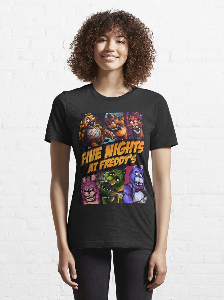 Five Nights At Freddys T-Shirt Vintage FNAF Horror Halloween