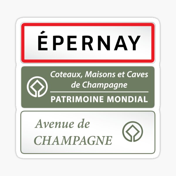 Item preview, Entrance to Épernay, France Road Sign designed and sold by travelwitheric.