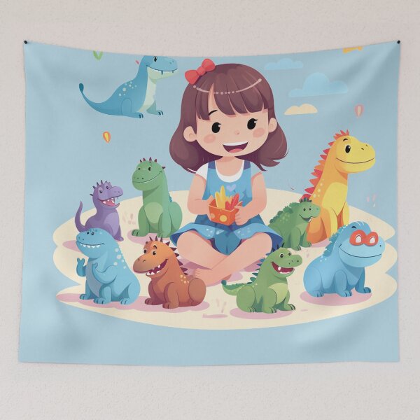 Item preview, T-shirth kids  dinosaur, smiling, laughing and various simple poses  designed and sold by Nanthikan.