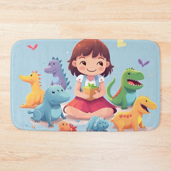 Item preview, T-shirth kids dinosaur, smiling, laughing and various simple poses designed and sold by Nanthikan.