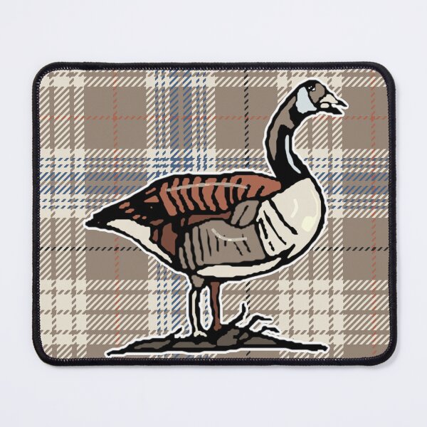 Item preview, Canadian Goose on Late Fall Misty Morning Plaid designed and sold by GreenCarbon2112.