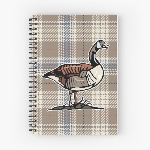 Item preview, Canadian Goose on Late Fall Misty Morning Plaid designed and sold by GreenCarbon2112.