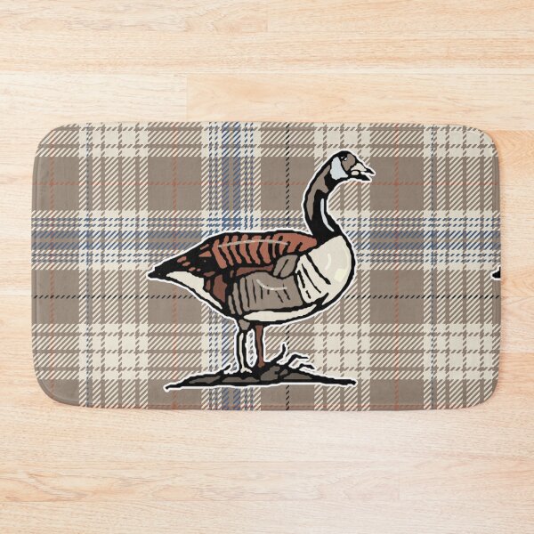 Item preview, Canadian Goose on Late Fall Misty Morning Plaid designed and sold by GreenCarbon2112.