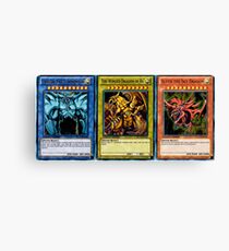 Yugioh Egyptian God Cards Canvas Print