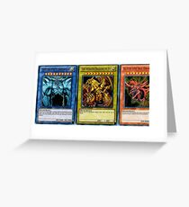 Yugioh Egyptian God Cards Greeting Card
