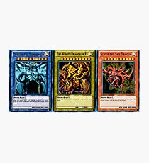 Yugioh Egyptian God Cards Photographic Print