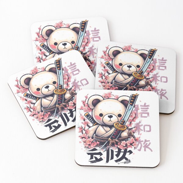 Item preview, cute japanese teddy bear sakura tree japanese letters designed and sold by IAPICTURE.