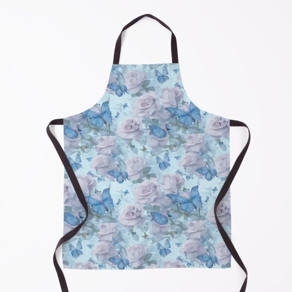 Item preview, White roses and butterflies in pastel tone designed and sold by pongthep-ks.