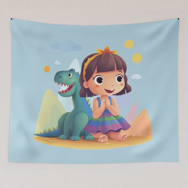 Item preview, T-shirth kids  dinosaur, smiling, laughing and various simple poses  designed and sold by Nanthikan.