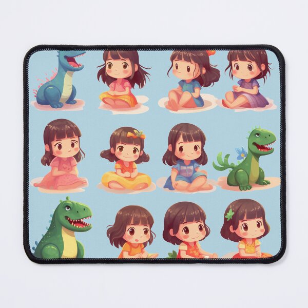 Item preview, T-shirth kids dinosaur, smiling, laughing and various simple poses  designed and sold by Nanthikan.