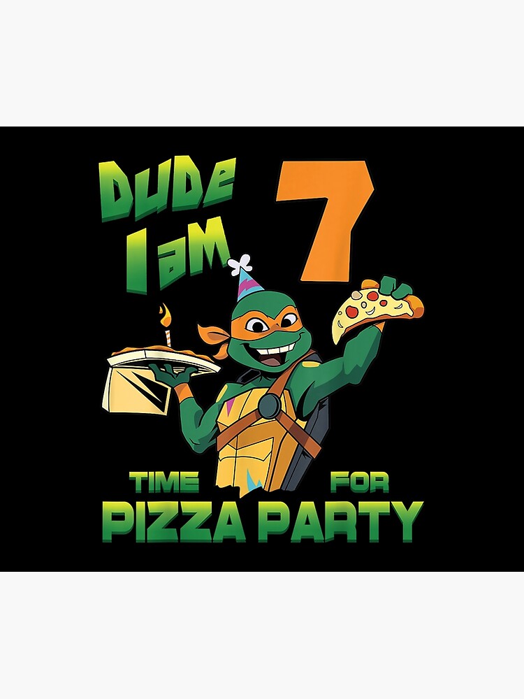 Top teenage Mutant Ninja Turtles Dude I Am 6 Years Old Mikey Pizza Birthday  Party T-shirt, hoodie, sweater, longsleeve and V-neck T-shirt