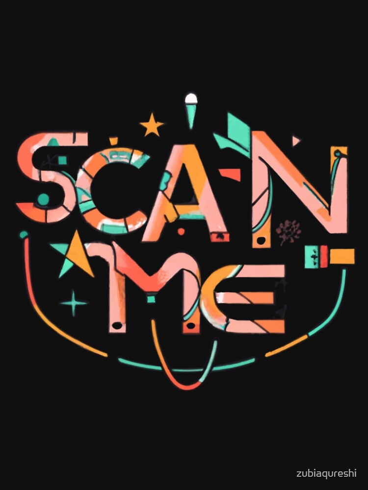 Thumbnail 7 of 7, Essential T-Shirt, scan me classic t shirt designed and sold by zubiaqureshi.
