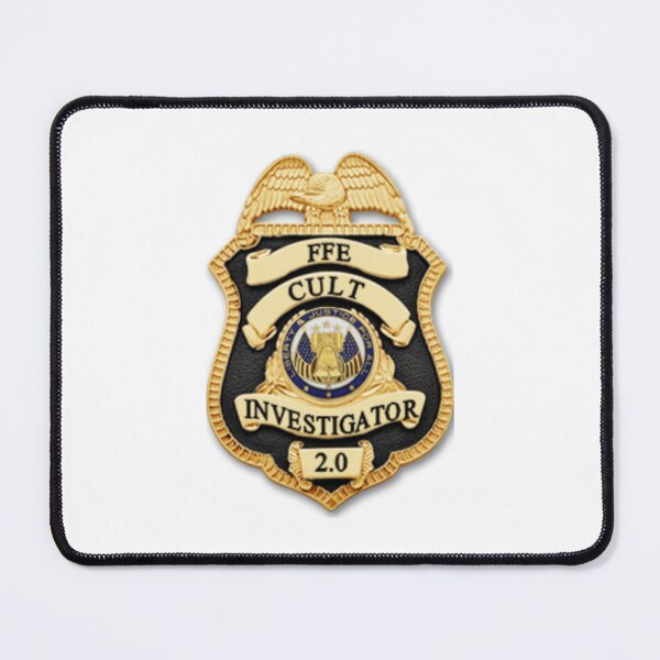 Item preview, Cult Investigator Badge designed and sold by FFEMerch.