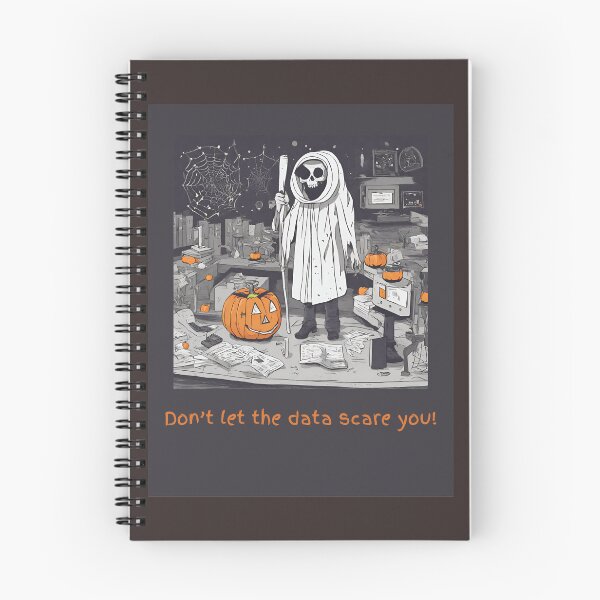 Item preview, Don’t let the data scare you Halloween skeleton  designed and sold by t1n3333.