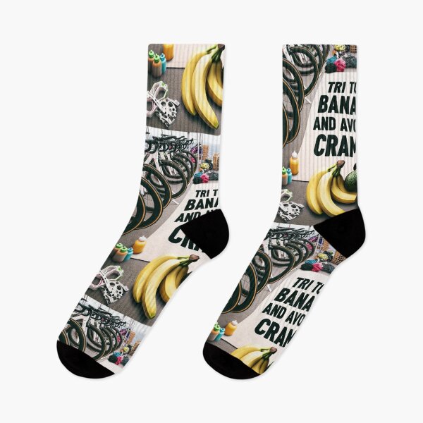 Item preview, Tri to go bananas and avo'void cramps! ?? Power up with potassium before the race. designed and sold by Triathlongram.