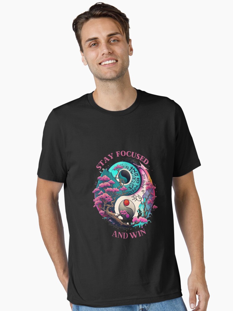 Thumbnail 1 of 7, Essential T-Shirt, stay focused and win classic t shirt designed and sold by zubiaqureshi.