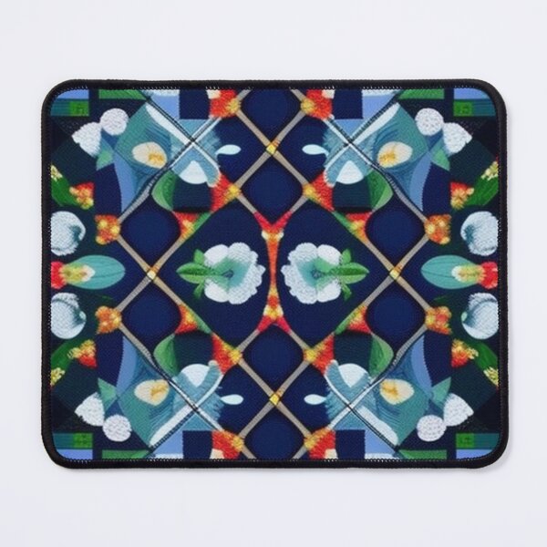 Item preview, Fancy navy blue abstract pattern  designed and sold by Roxburylane.