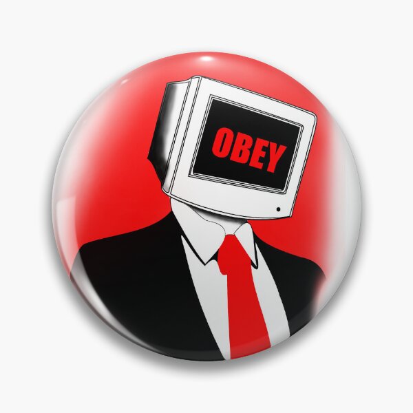 Item preview, OBEY Computer Man in Suit designed and sold by Dope-Ass-Decals.