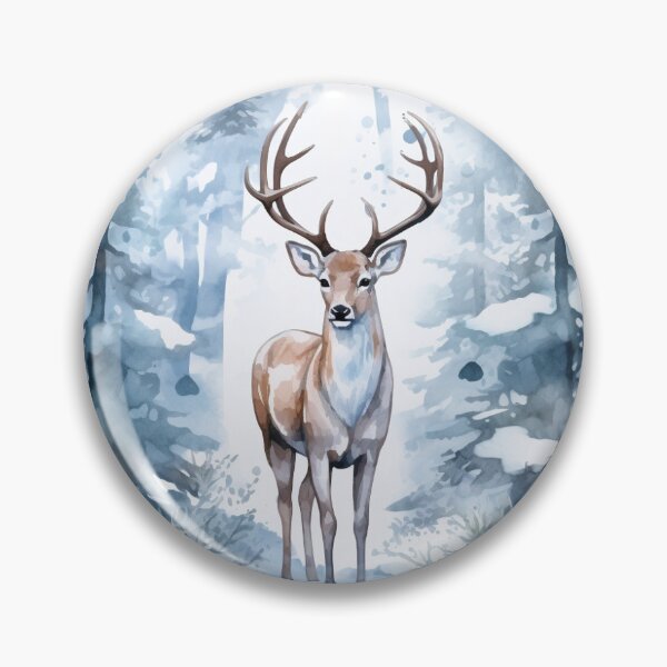 Artikelvorschau, Hirsche im Winterwald entworfen und verkauft von RenderlyYours.