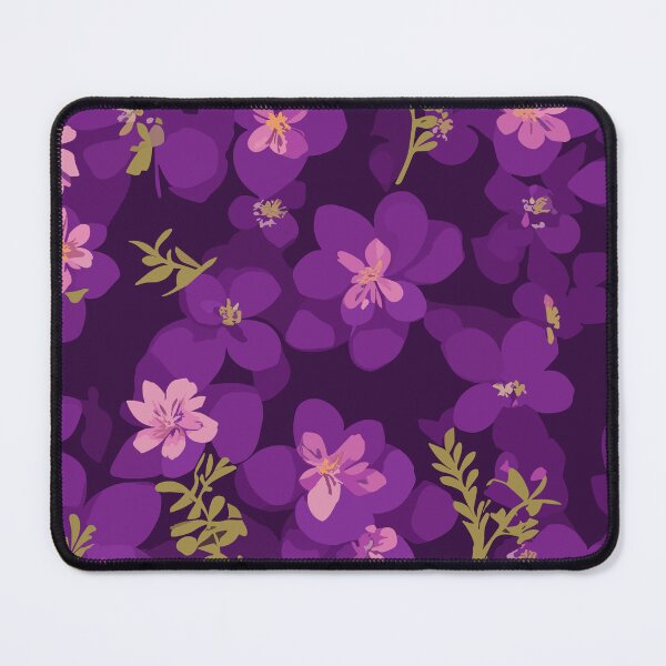 Item preview, purple floral pattern designed and sold by OmikronStore.