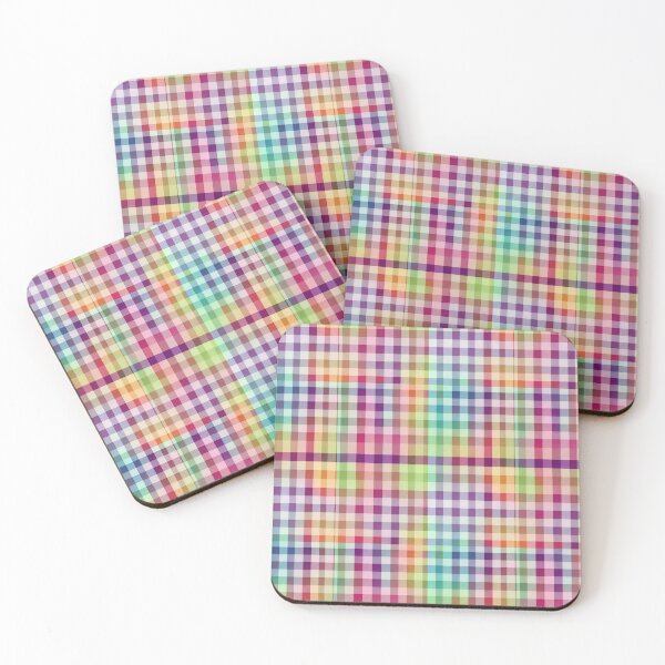 Item preview, Colorful check pattern composed of bright colors designed and sold by fc2c.