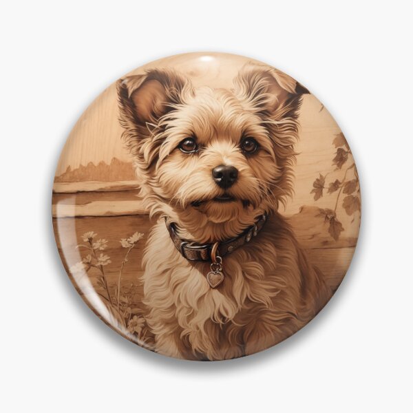 Item preview, Yorkipoo: The Lively Elegance of Wood (Pyro Pets Art - 063) designed and sold by pyropetsart.