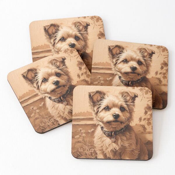 Item preview, Yorkipoo: The Lively Elegance of Wood (Pyro Pets Art - 063) designed and sold by pyropetsart.