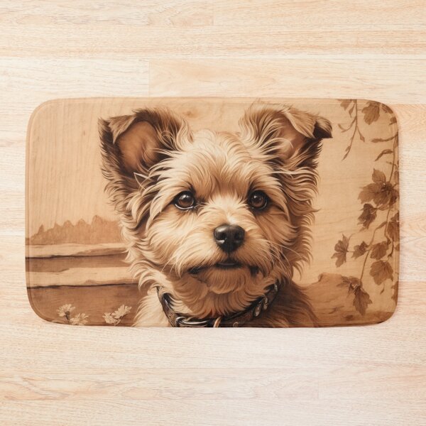 Item preview, Yorkipoo: The Lively Elegance of Wood (Pyro Pets Art - 063) designed and sold by pyropetsart.