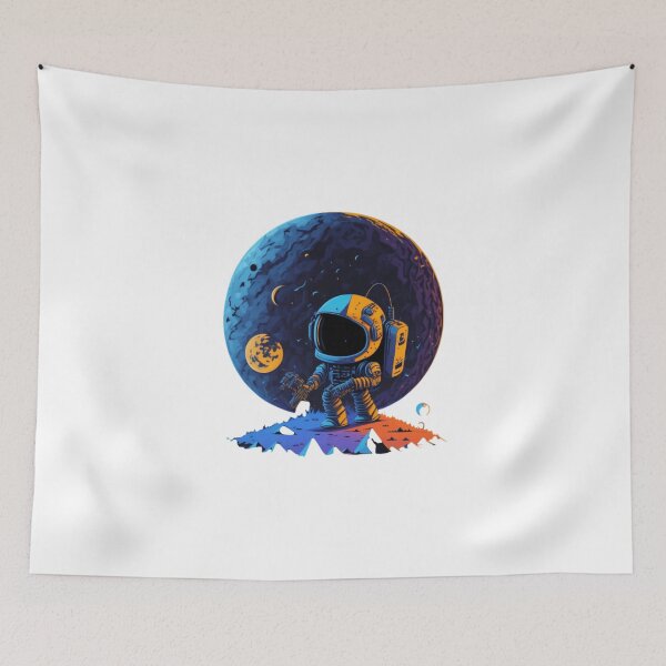 Item preview, astronaut boy playing on the moon designed and sold by CrisFer1.