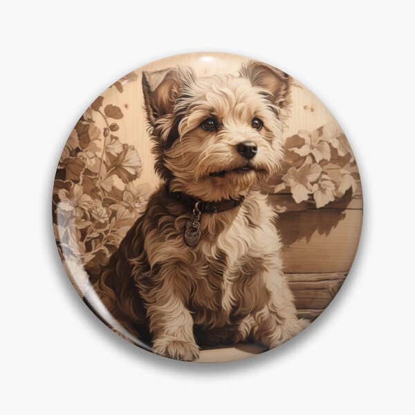 Item preview, Yorkipoo: The Lively Elegance of Wood (Pyro Pets Art - 064) designed and sold by pyropetsart.