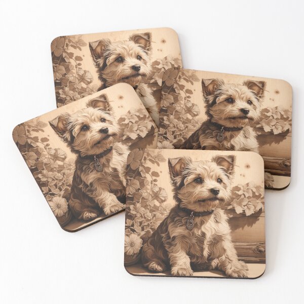 Item preview, Yorkipoo: The Lively Elegance of Wood (Pyro Pets Art - 064) designed and sold by pyropetsart.