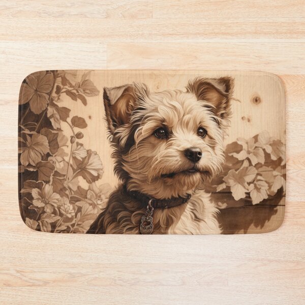 Item preview, Yorkipoo: The Lively Elegance of Wood (Pyro Pets Art - 064) designed and sold by pyropetsart.