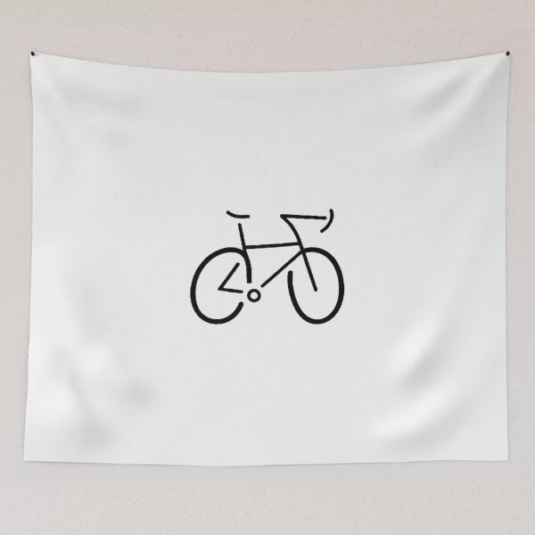 Item preview, black bicycle lines designed and sold by SabyDigitalArt.
