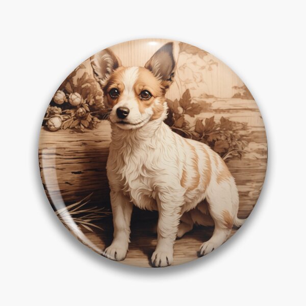 Item preview, Toy Fox Terrier: The Spirited Joy of Wood (Pyro Pets Art - 065) designed and sold by pyropetsart.