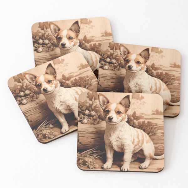 Item preview, Toy Fox Terrier: The Spirited Joy of Wood (Pyro Pets Art - 065) designed and sold by pyropetsart.