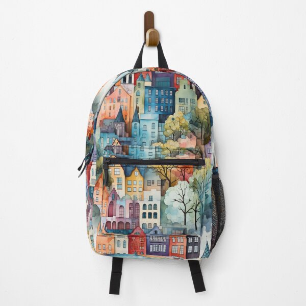 Item preview, Watercolor Cityscape designed and sold by Abralacazamra.