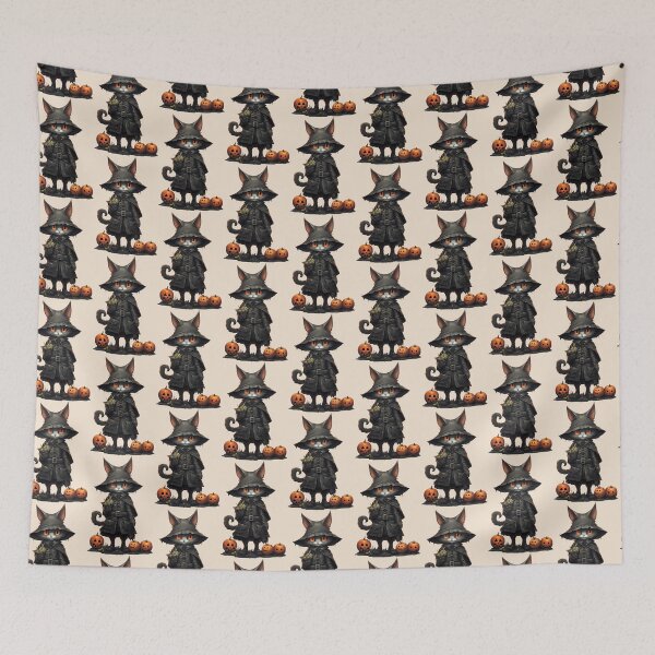 Item preview, Big Black Cat on Halloween #2 designed and sold by MaryFiore.