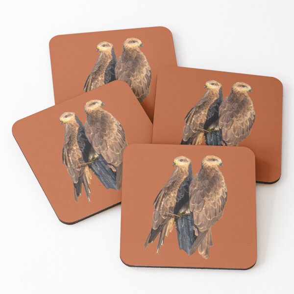 Item preview, Australian birds - black kites on fence post designed and sold by Ozjanette90.